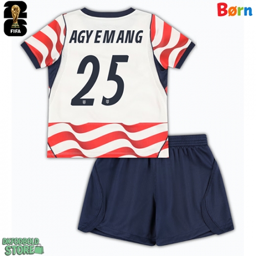 Forente stater Patrick Agyemang #25 Replika Babytøj Hjemmebanesæt Børn VM 2026 Kortærmet (+ Korte bukser)